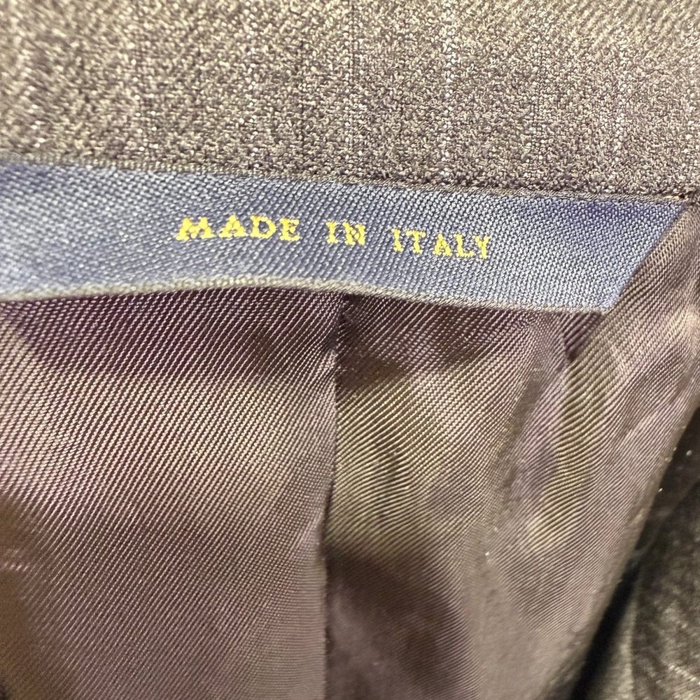 Brooks Brothers 1818 Madison Gray Wool Blazer Jacket Mens 44L Made in Italy - Picture 10 of 10
